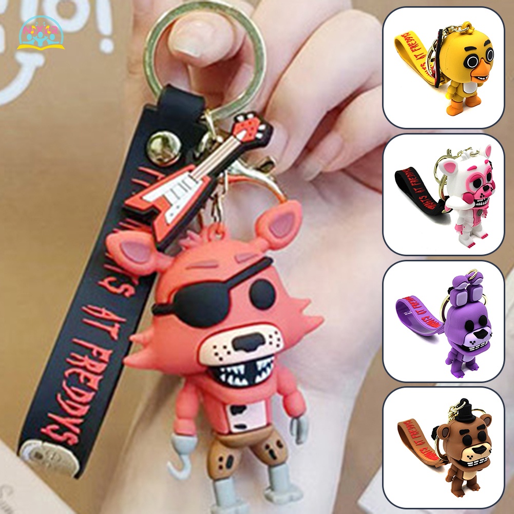 Móc Khóa Hình Gấu Bông Nửa Đêm Nhỏ Dễ Thương