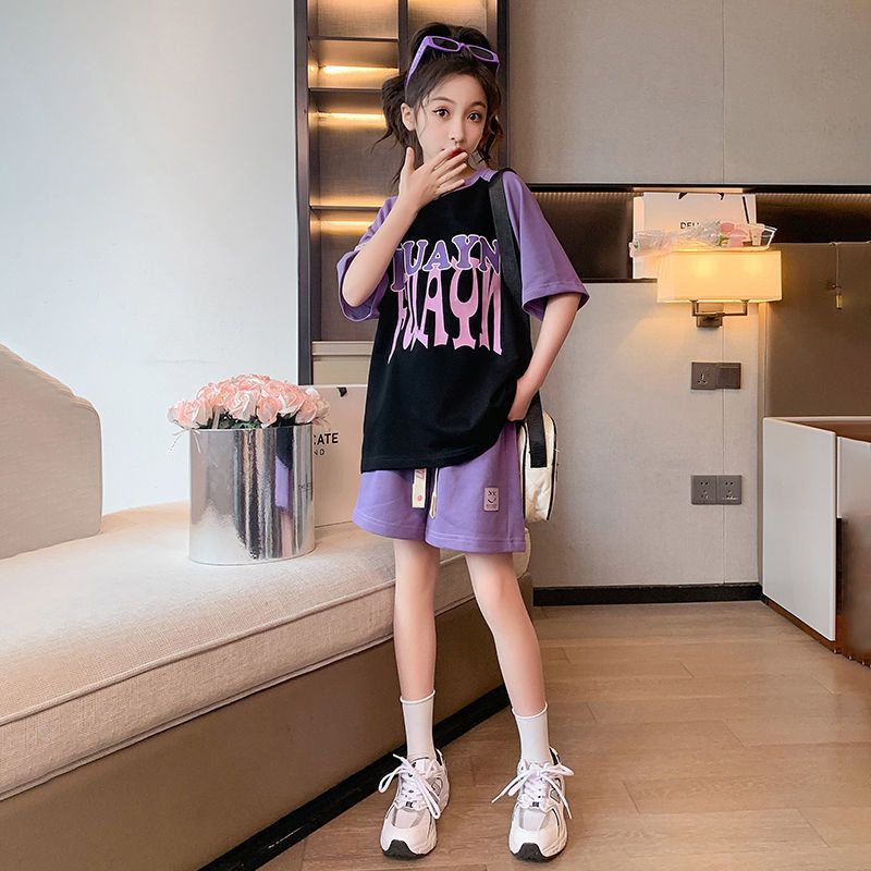 Bộ quần áo mùa hè bé gái 18-55kg từ 6-14 tuổi hình fuayn. Đồ bộ thời trang bé gái, sét đồ bé gái