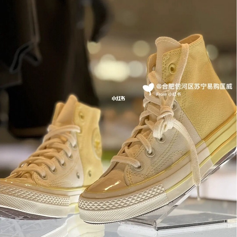 Converse Giày Thể Thao canvas converse 1970s Màu Trắng Vàng Phong Cách Cổ Điển Cho Nữ