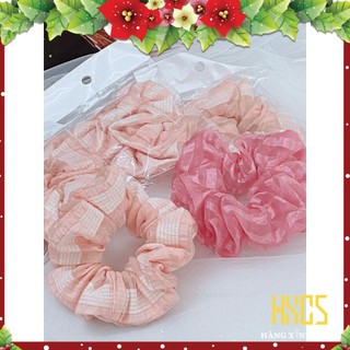 Dây buộc tóc VẢI , cột tóc scrunchies dễ thương