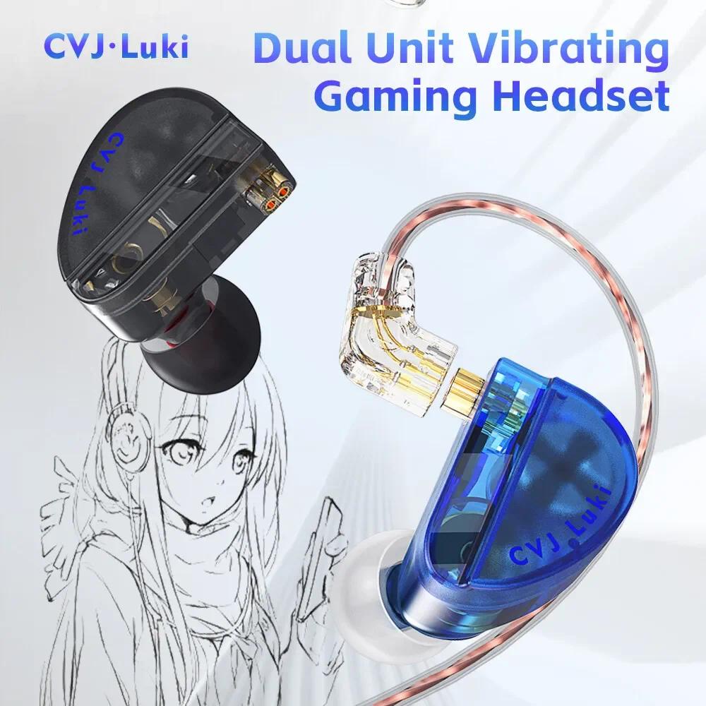 Cvj Tai Nghe Thể Thao Chạy Bộ Chơi Game Tháo Rời Được 2pin + Đơn Vị Rung 10mm