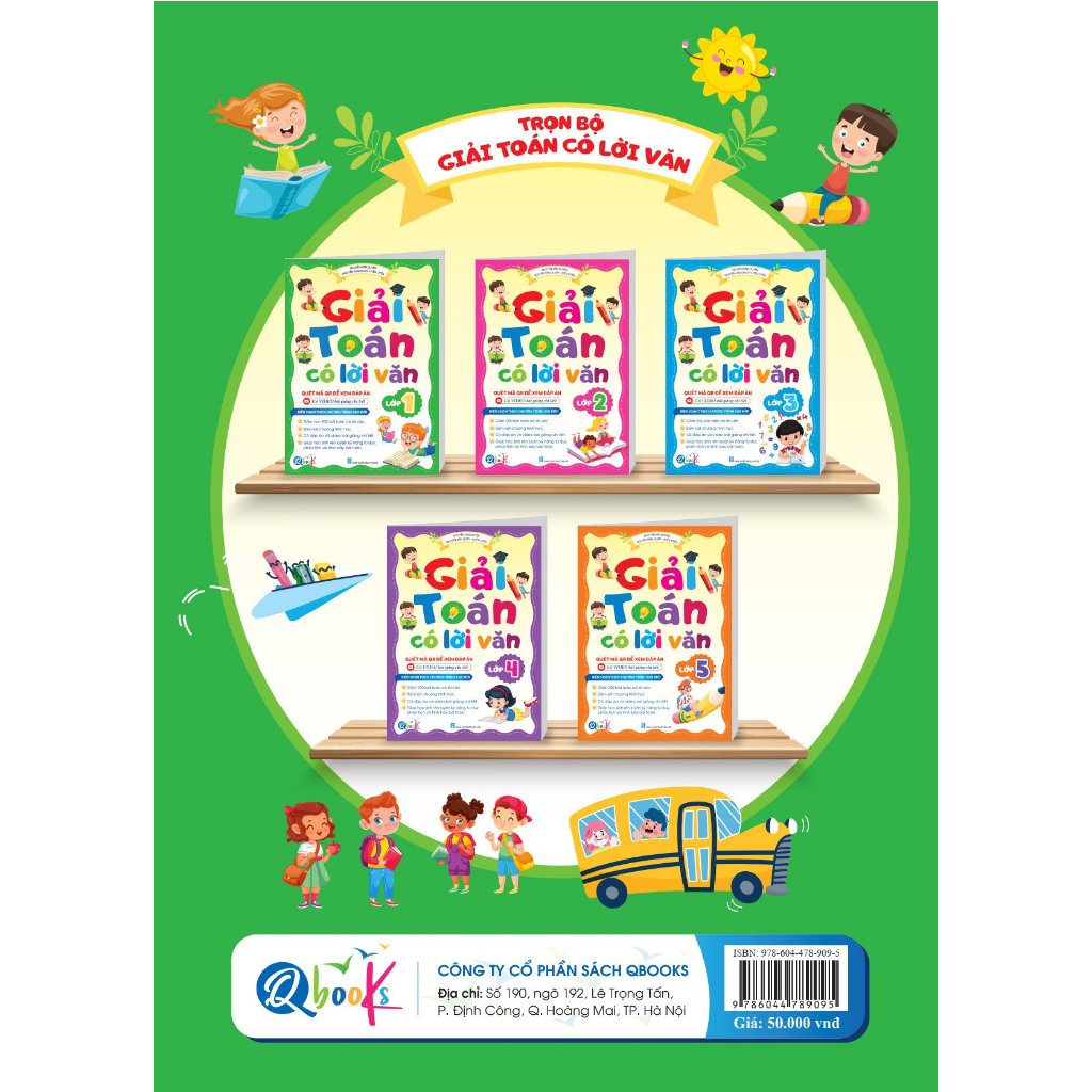 Sách Giải Toán Có Lời Văn Lớp 1 - Chương Trình Mới  - Bản Quyền
