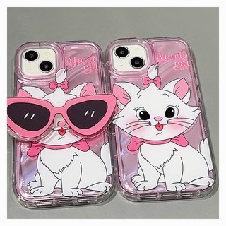 Ốp Điện Thoại Họa Tiết Hoạt Hình Mèo Đeo Kính Râm Chống Rơi Cho iphone 7 7plus 8 8plus xs xr 11 12 13 14 15pro plus promax