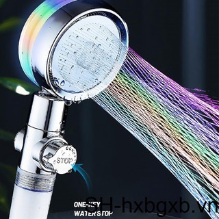 Đầu vòi hoa sen bằng nhựa có đèn led xoay 360 độ thay đổi màu sắc tiện dụng