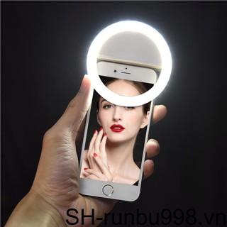 Đèn LED Tròn Cổng USB Gắn Điện Thoại Hỗ Trợ Chụp Hình Selfie