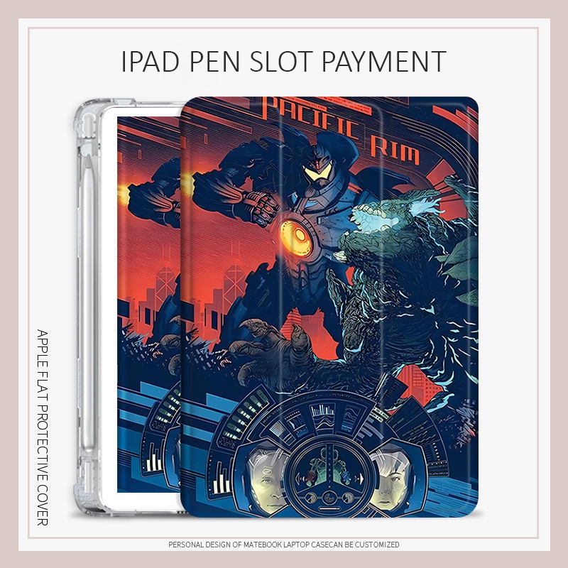Ốp lưng Mech Warrior iPad air 1 2 3 4 5 10.2 gen 7 8 9 ốp lưng iPad pro11 2022 gen10 ốp lưng khe cắm