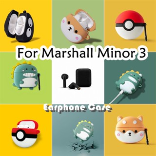 Hàng Có Sẵn!Vỏ Bảo Vệ Hộp Sạc Tai Nghe Marshall Minor 3 Bằng Silicon Họa Tiết Hoạt Hình Dễ Thương