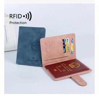 Ốp Bọc Hộ Chiếu Bằng Da PU Có Ngăn Đựng Thẻ Tiện Dụng