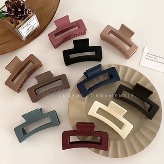 Kẹp tóc mờ hình chữ nhật cao cấp 8,5cm cho kẹp tóc đuôi ngựa lưng nữ