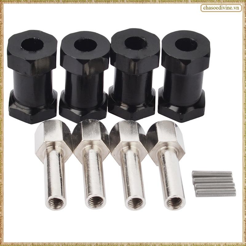 [K O G X] 4 Xe RC Nhôm 12Mm Hex Wheel Hub Drive Adapter Nối Dài Bộ Kết Hợp Khớp Nối Cho 1 / 10 RC Bá