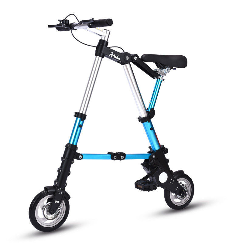 Xe đạp gấp gọn mini 8 inch Xe đạp gấp gọn xe đạp nữ Xe Đạp Mini không bơm hơi cho người lớn