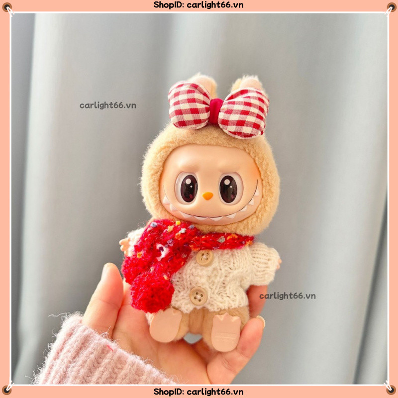 15cm 17cm quần áo Labubu Khăn Màu Mùa Đông Thích Hợp Labubu V1 V2 Baby Three V3 Mini Baoao Liila