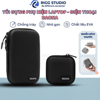 Túi/Hộp Đựng Cáp Sạc Phụ Kiện - Tai Nghe - Ổ Cứng Di Dộng WD 2.5 - Pin Dự Phòng Baona Form Cứng