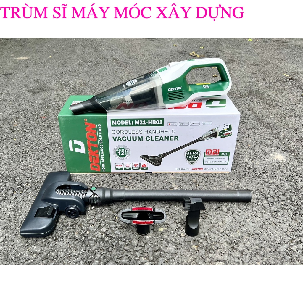 THÂN Máy Hút Bụi /Thổi Bụi Pin/ DEKTON M21- HB01 Thế Hệ Mới trùm sĩ máy móc