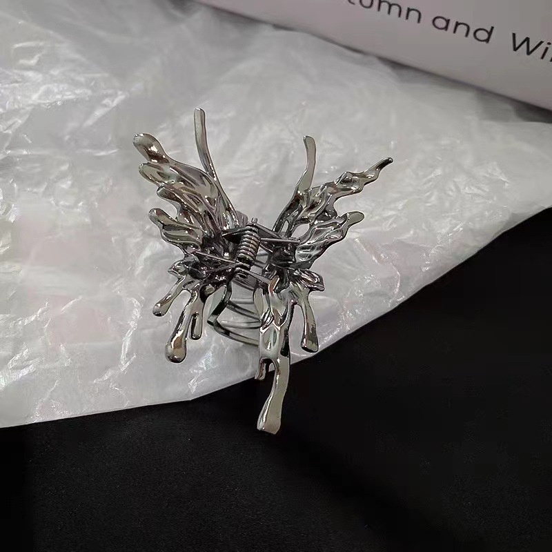 Kẹp Tóc Hình Bướm / Bằng Kim Loại Phong Cách Hàn Quốc Cho Nữ