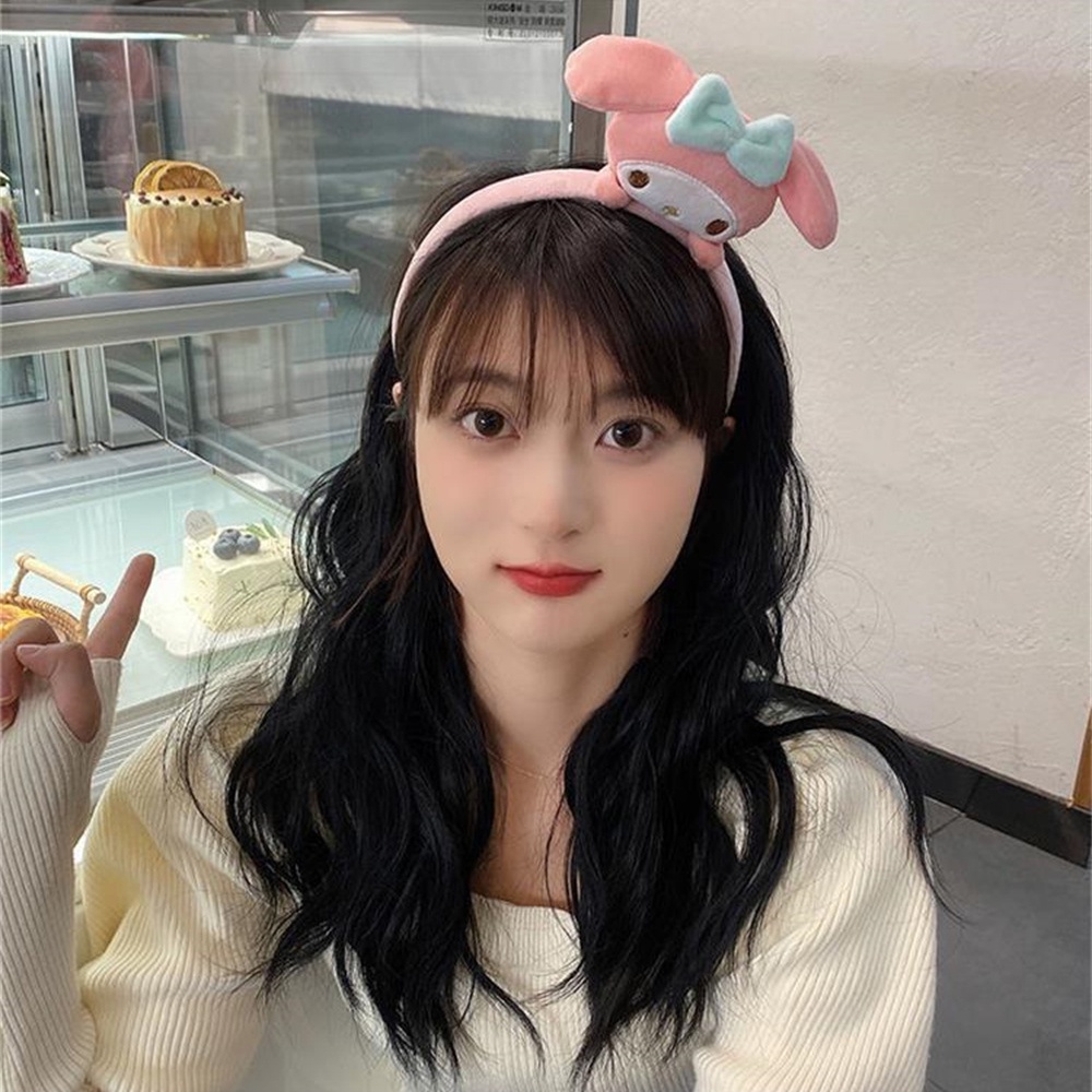 Anime Sanrio Kawaii Tóc Cinnamoroll Hoạt Hình Dễ Thương Kuromi Giai Điệu Sang Trọng Rửa Mặt Tóc Phụ Kiện Tóc * KÍNH