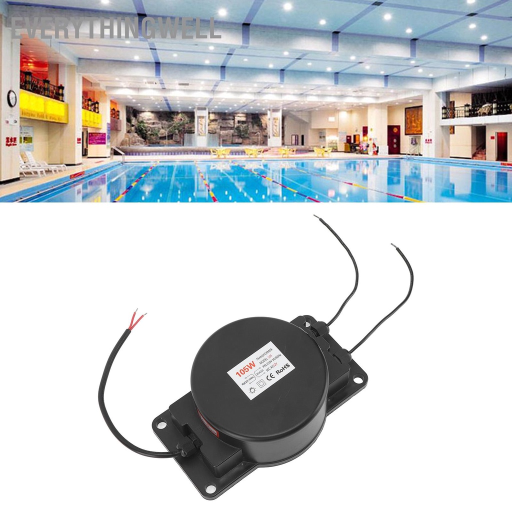 EverythingWell Bộ Chuyển Đổi Điện Áp Đèn Bể Bơi IP68 105W 220V Sang 12V Bộ Chuyển Đổi Nguồn Điện Đèn Bể Bơi Cho Bơi Lội