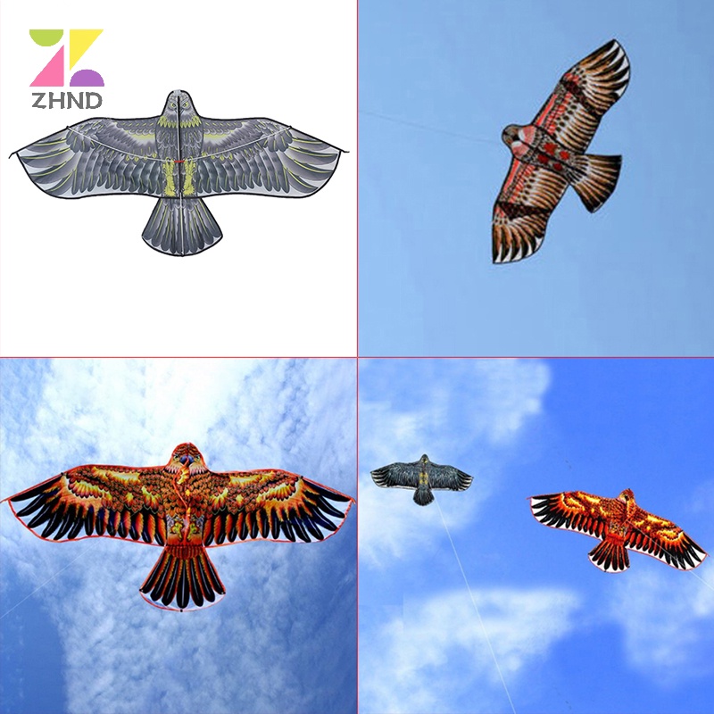Zhuzhengde Diều Lượn 100m Dây Dài 1.2m Hình Chim Đại Bàng Cho Bé