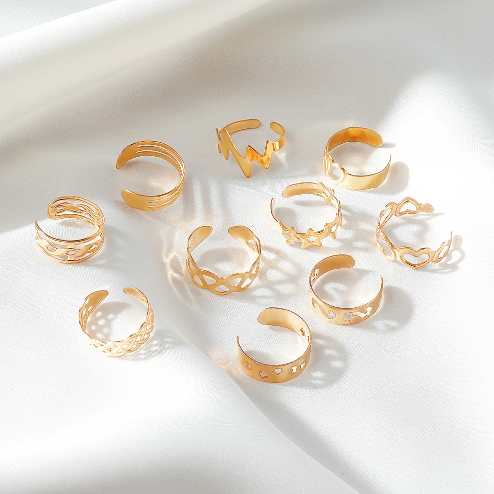 Bộ 10 Nhẫn Đeo Chân Hình Trái Tim Ngôi Sao Mặt Trăng Phong Cách Hàn Quốc Thời Trang Cho Nam Và Nữ Mẫu Mới 2023