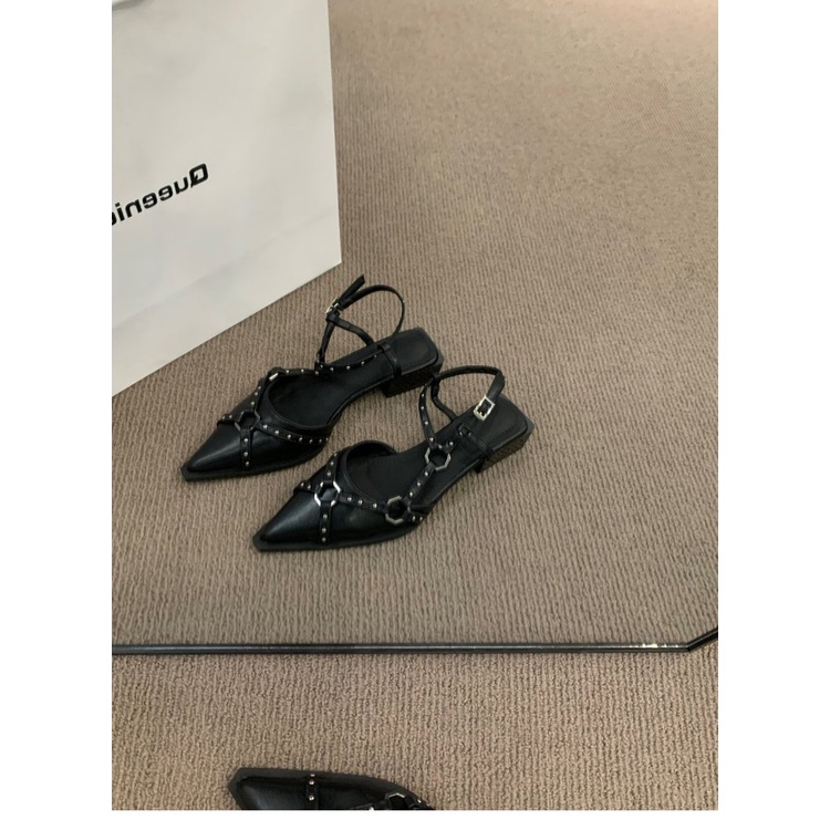 Giày Sandal Mũi Nhọn Đế Dày Thời Trang Dành Cho Nữ