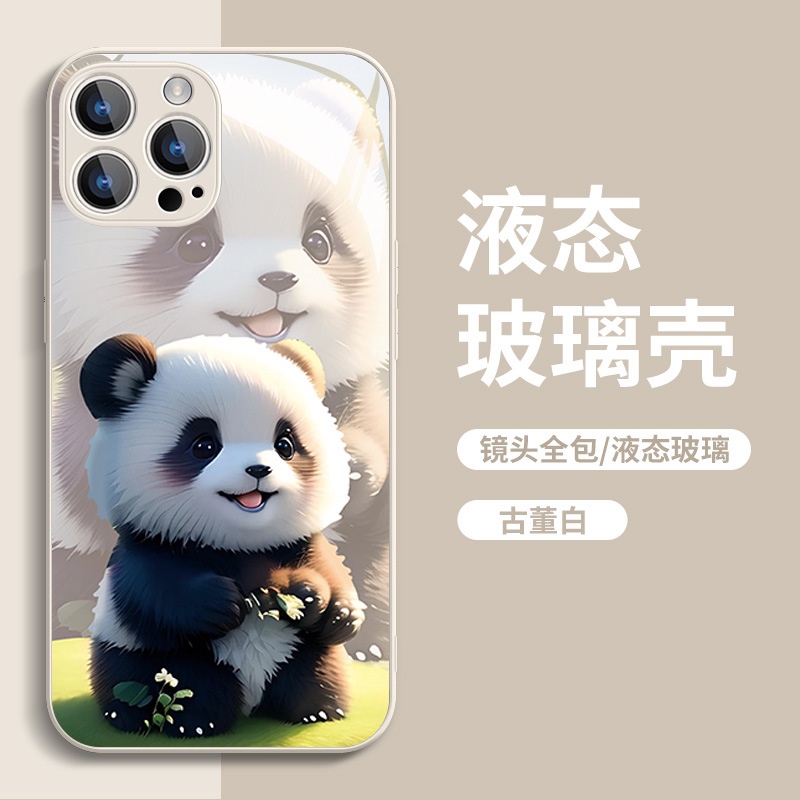 Ốp Điện Thoại Họa Tiết Gấu Trúc Hoạt Hình Cho iphone 13 new 12 premium 11 cute 8 plus xsmax 14promax xr