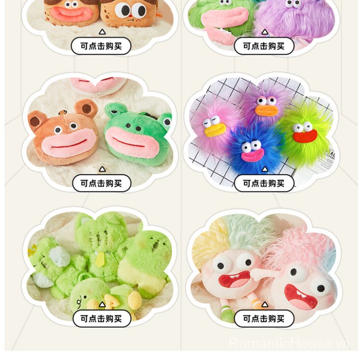 Sanfu Búp Bê Nhồi Bông cotton Hình Mắt Xấu Xí 25cm Dễ Thương821912