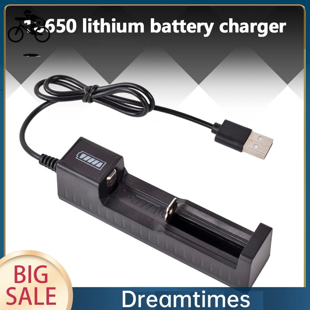 1 Bộ Sạc Pin lithium 1 Rãnh Cho 16340 14500 18650 26650 3.7v