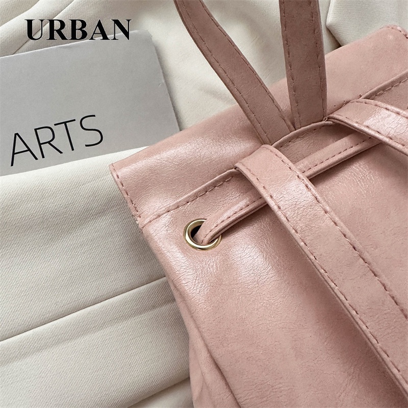 URBAN Balo cặp đi họcThời trang Tiện dụng Da Pu Trơn 2023 NEW GSJ09M 36Z230904