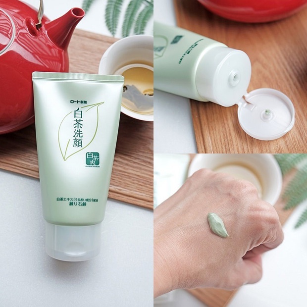 Sữa Rửa Mặt Trà Xanh Rohto Shirochasou Green Tea Foam Nhật Bản - 120g