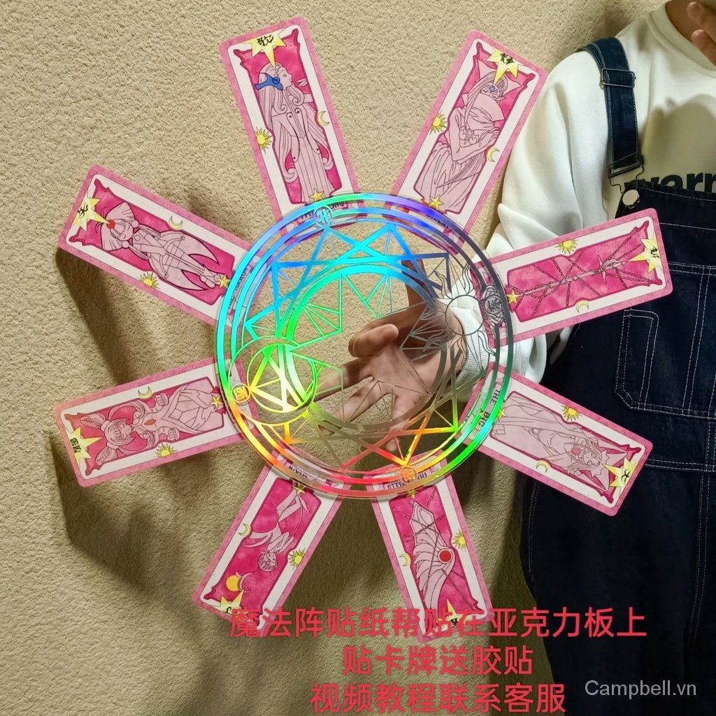 Bộ Đồ Chơi Xoay Trong Suốt Bằng acrylic Hình Hoa Anh Đào sakura