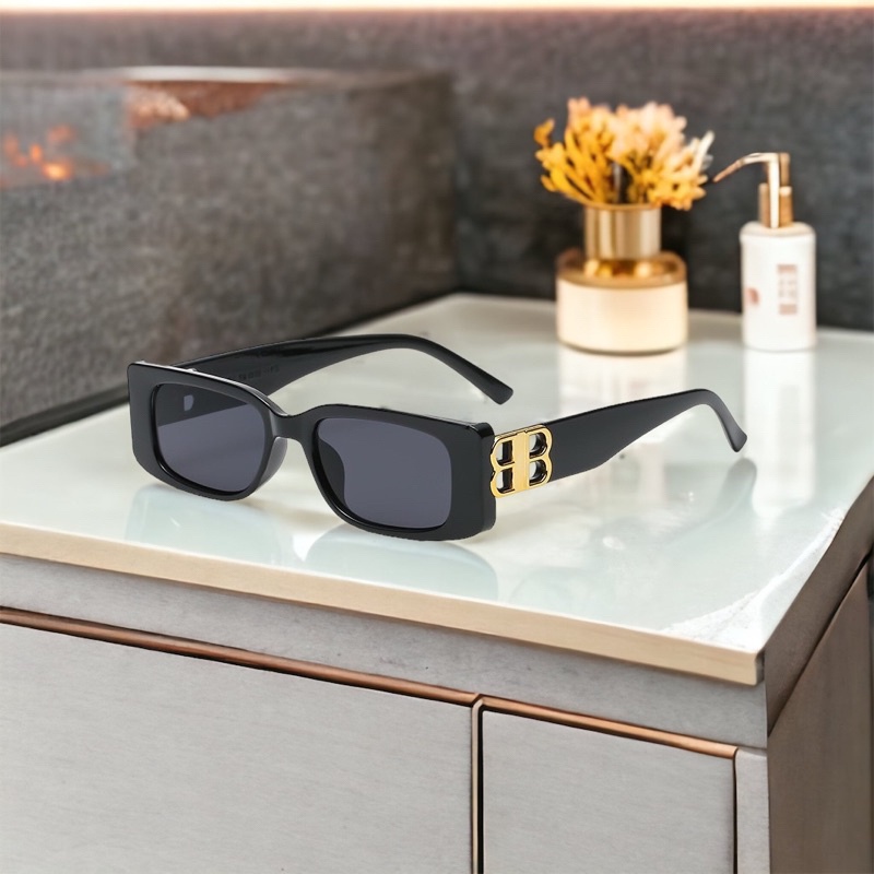 Mắt Kính Thời Trang Form Vuông Nhỏ Xếch Kiểu Dáng Hot Trend Phong Cách Trẻ Trung