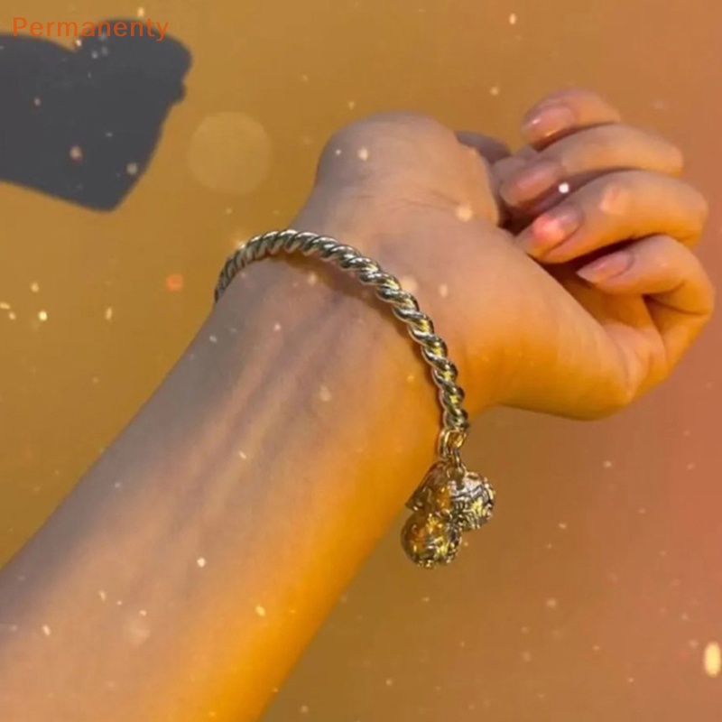 Vòng Tay Bạc 925 Đính Chuông Nhiều Màu Sắc Thời Trang Cho Nữ