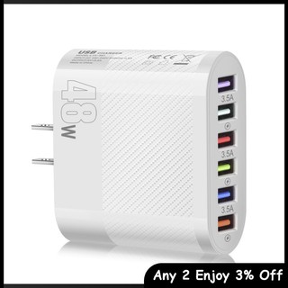 Củ Sạc Nhanh 48w 6 Cổng usb Cho iphone android tablet pc mobile