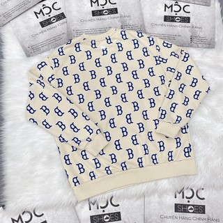 [CHÍNH HÃNG] Áo SWEATER MLB MONOGRAM BOSTON - BE - CODE: 3AMTM0231