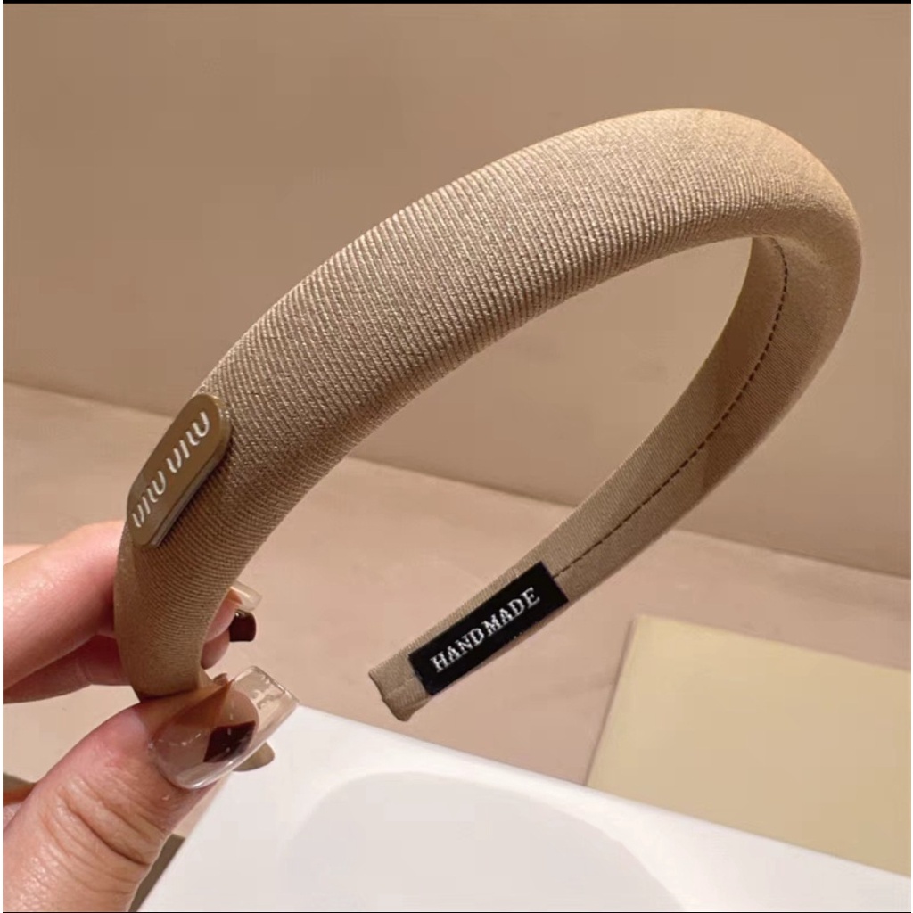 Băng Đô Cài Tóc Màu Đen In Chữ min Đơn Giản Thời Trang 2023