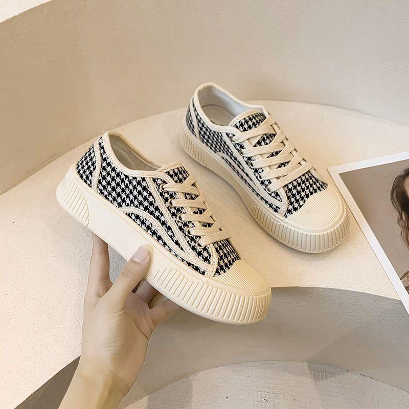 Giày Thể Thao canvas Đế Dày Thời Trang Xuân Thu 2023 Phong Cách Mới Cho Nữ