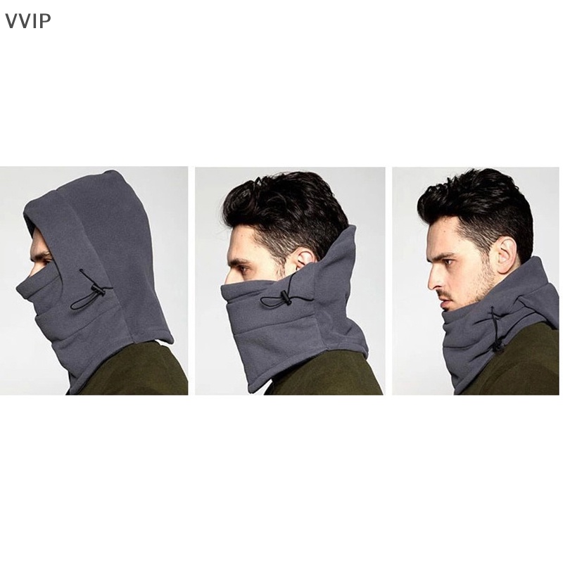 Mũ Trùm Đầu Tích Hợp Khẩu Trang Giữ Ấm Mùa Đông Cho Nam Nữ