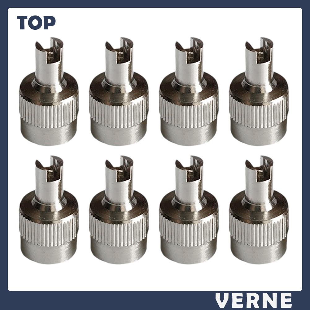 Bộ 8 Nắp Van Bánh Xe Hơi Có Rãnh Chống Rò Rỉ