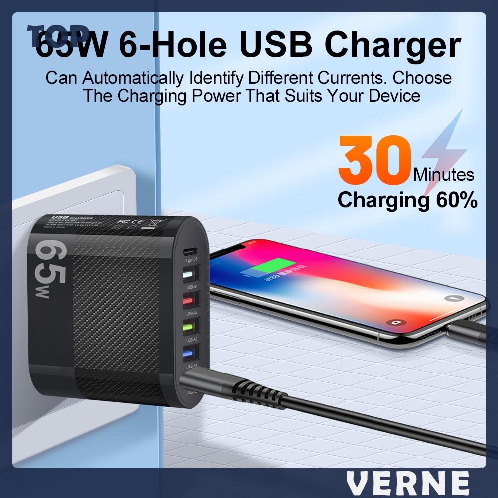 Củ Sạc 65w usb type-c 5v / 3.5a Cho iphone 14 13 12 huawei