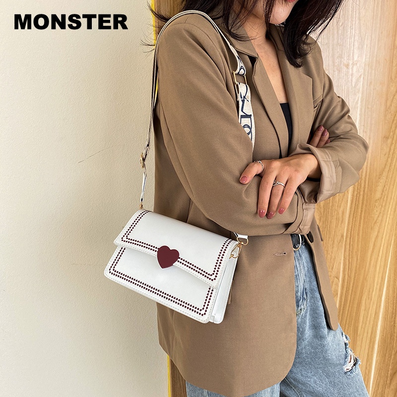 MONSTER túi xách nữ túi đeo chéo kẹp nách đeo vai 2023NEW GDJ2390MN7 36Z230909