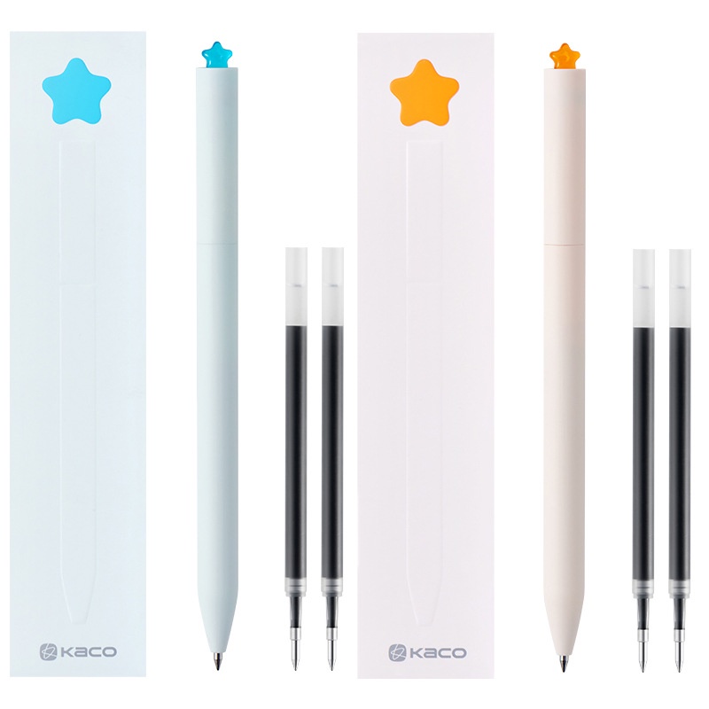 Kaco Bút Mực gel Ngòi 0.5mm Mực Đen Kiểu Ngôi Sao Sáng Tạo