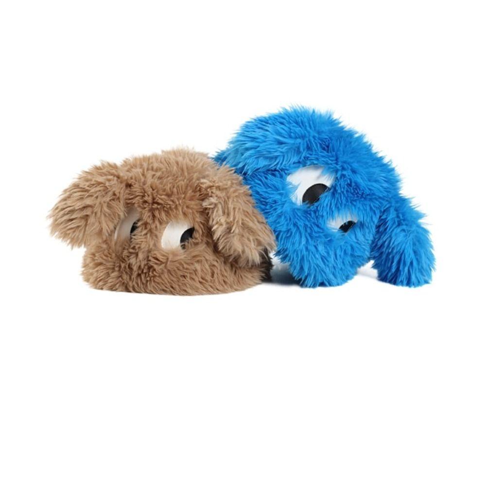 Mũ beanie Bằng Vải Nhung Lông Dày Dặn Màu Trơn Hình Đầu Lâu Mắt To Dễ Thương Phong Cách Nhật Bản