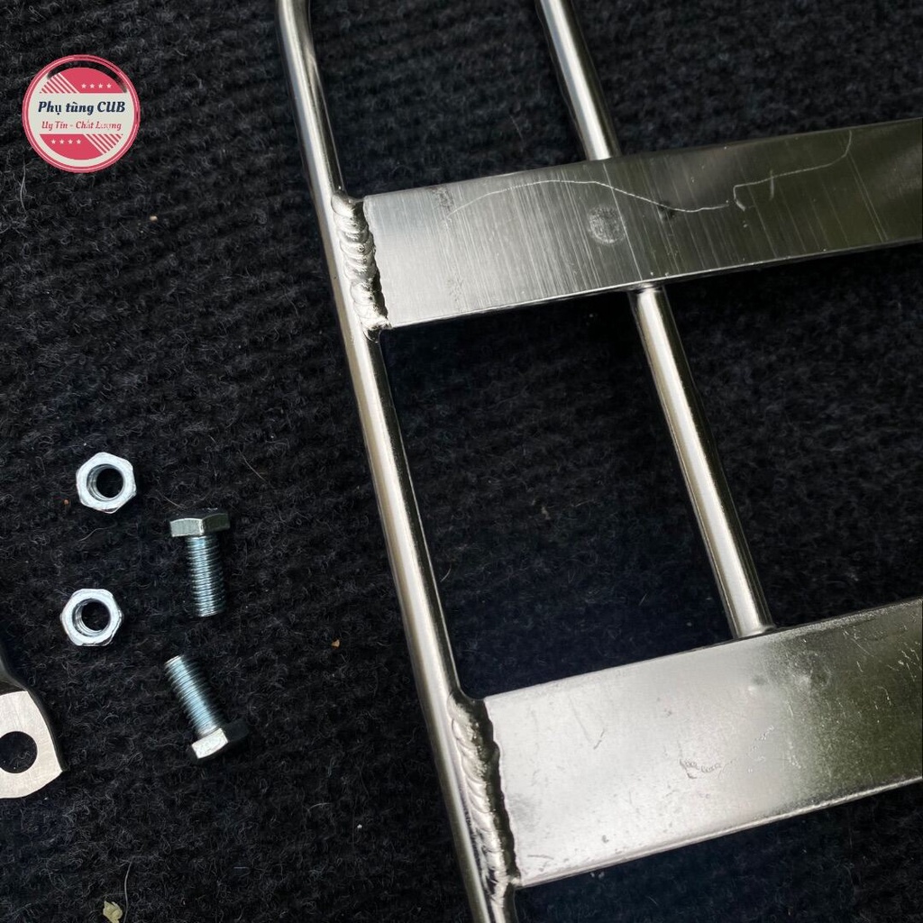 Baga giữa đuôi heo xe cub và dream bằng inox