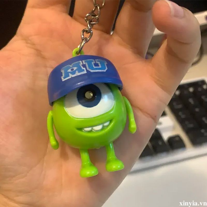 🌺🌺Móc Khóa Cặp Đôi Mắt To Có Đèn LED Và Âm Thanh Làm Quà Tặng Cho Học Sinh