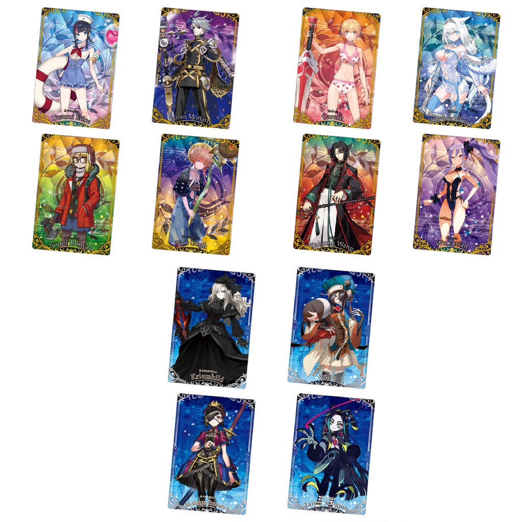 Pack thẻ nhân phẩm bánh xốp FATE Grand Order vol 12 chính hãng - Wafer card FGO