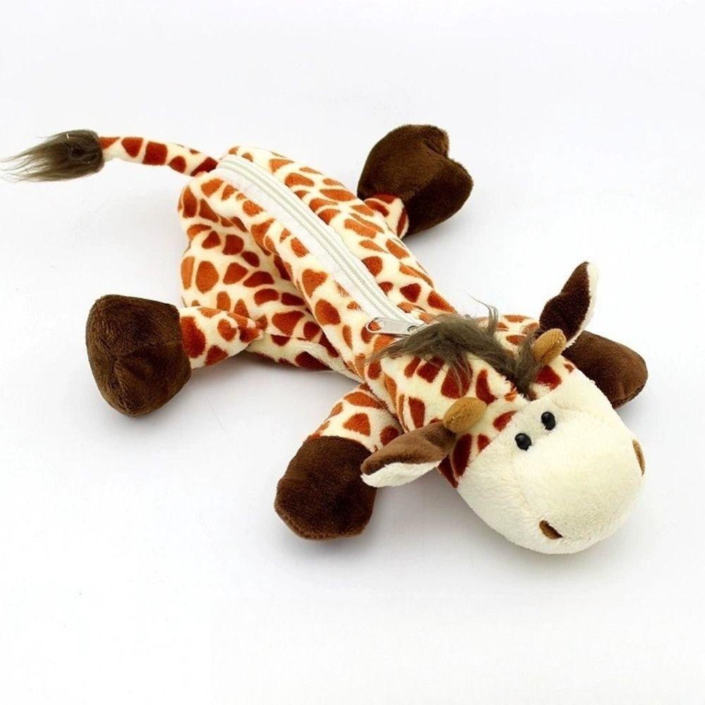 Túi Đựng Bút Hình Thú Nhồi Bông Dễ Thương Sức Chứa Lớn