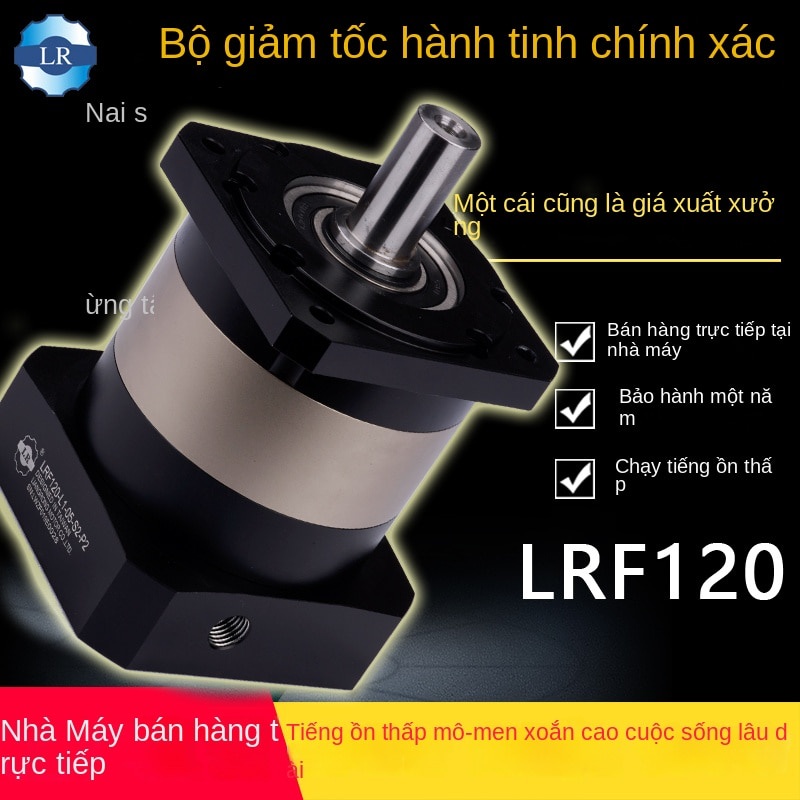Hộp số servo LRF120 - Hộp số bánh răng hành tinh giảm tốc cho Động cơ Servo 1kW 1.5kW 2kW Cốt vào 24 ra 32 Bích 130