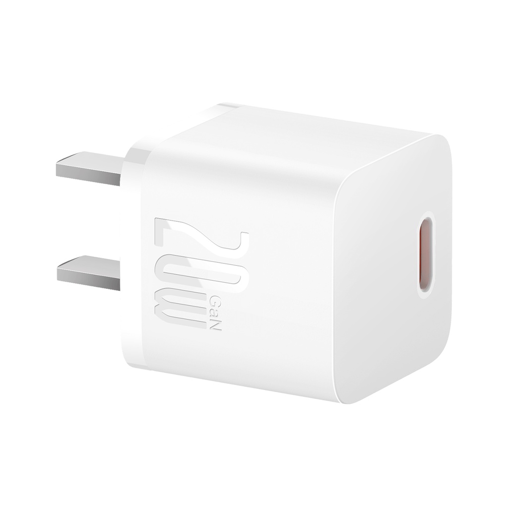 Củ sạc nhanh 20w Baseus Fast Charger công nghệ GAN5, 1 cổng Type C, chuẩn PD không kèm dây sạc - Cao Minh Shop