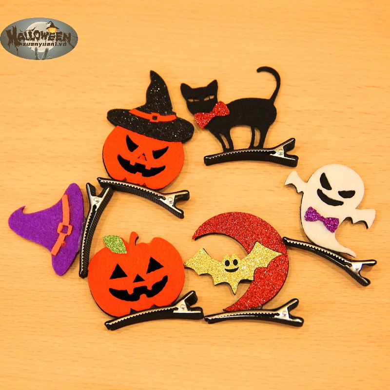 1 Kẹp Tóc Phong Cách halloween Cho Bé Gái vn
