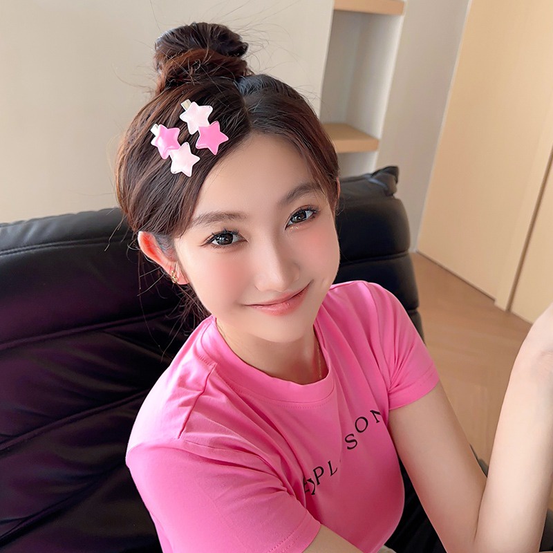1 Kẹp Tóc Hình Ngôi Sao Dễ Thương Cho Bé Gái